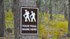 Custom Hiking Trail Sign