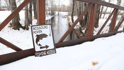 Custom Fishing Access Sign