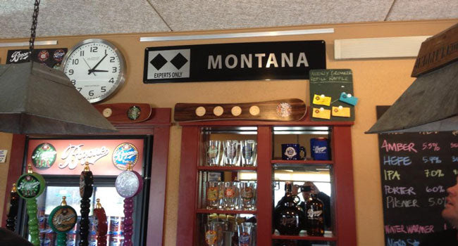 Double Black Diamond Sign | The Crew at the Bozeman Brewing Company