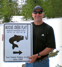 Custom Fishing Sign | Randy Durr in Worland, Wyoming