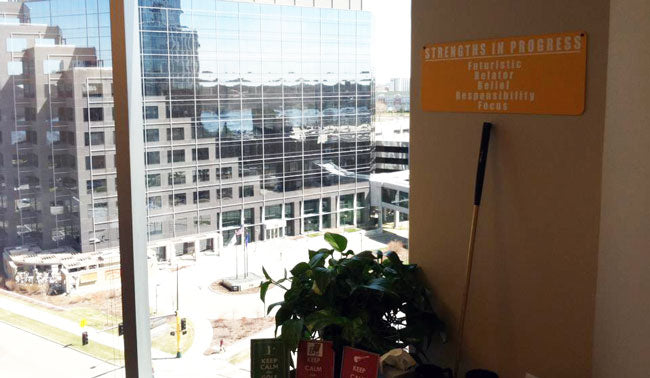 Custom Metal Sign | Ryan from Gallup Institute in Minneapolis, MN