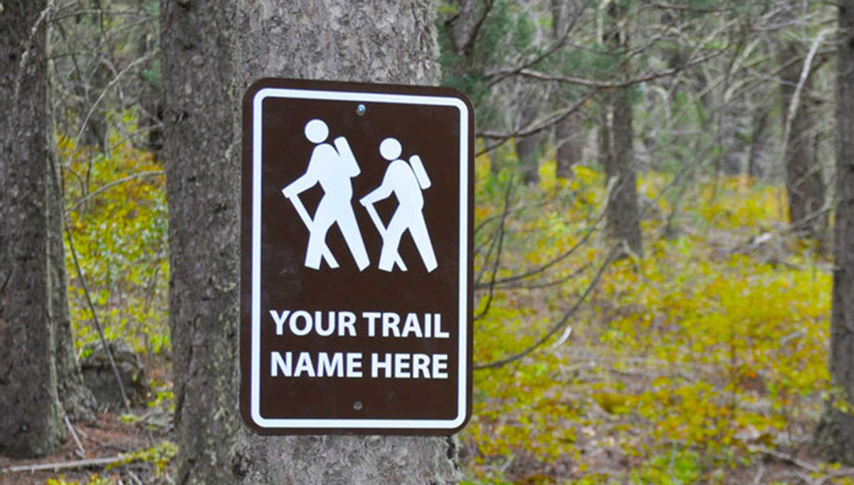 Custom Hiking Trail Metal Sign | Signs of the Mountains