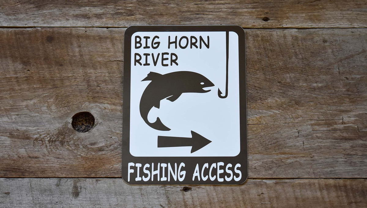 Fishing Sign Welcome Sign Fishing Enthusiasts (8'' ) Fishing