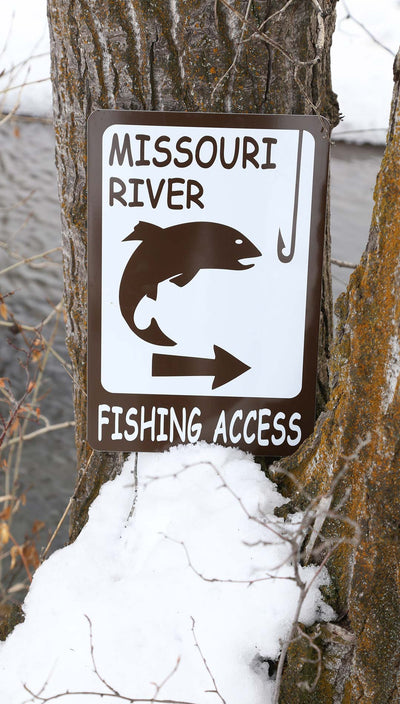 Custom Fishing Access Sign