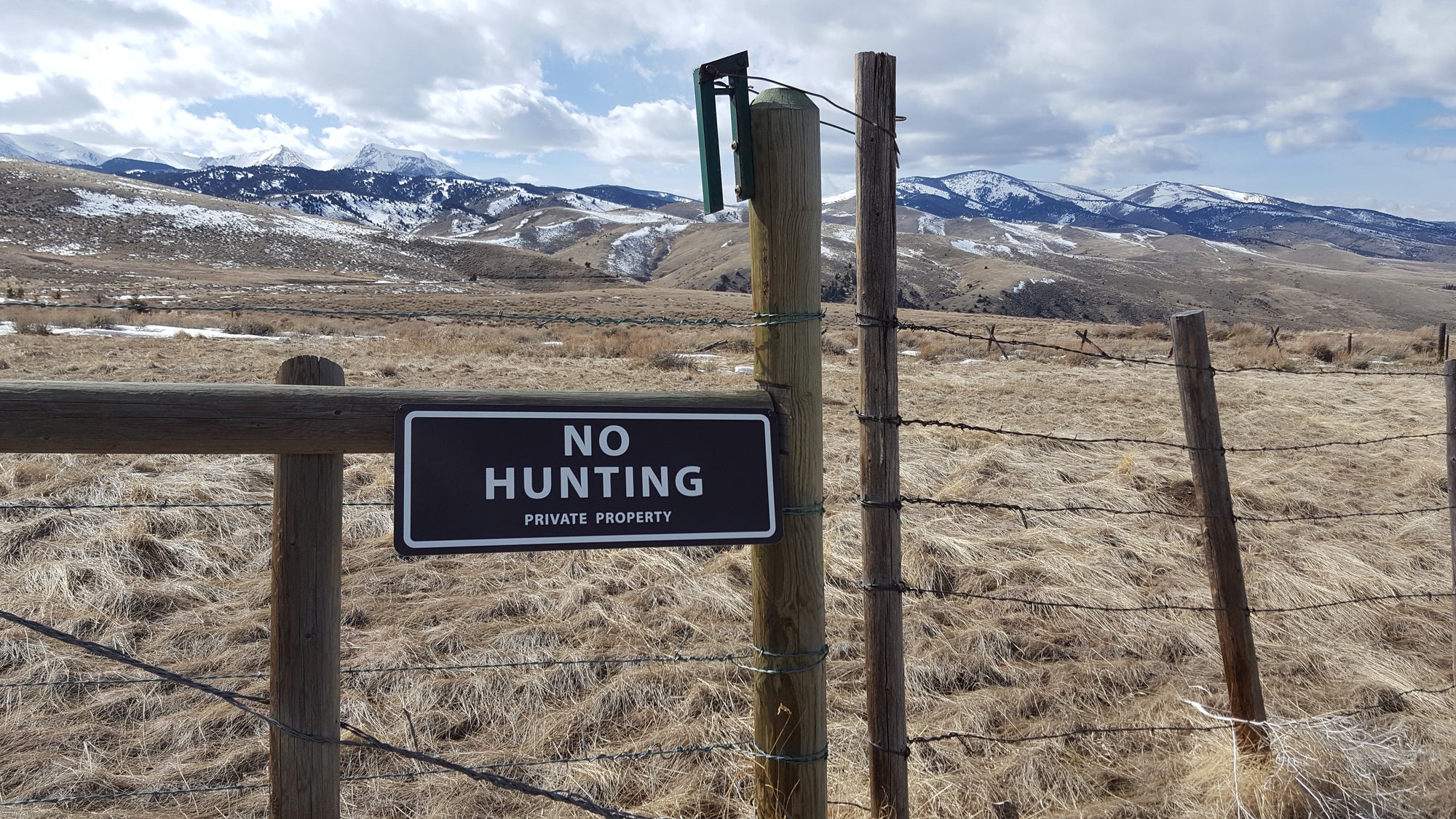 No Hunting Sign
