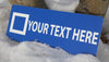 Personalized Ski Trail Sign - Blue Run